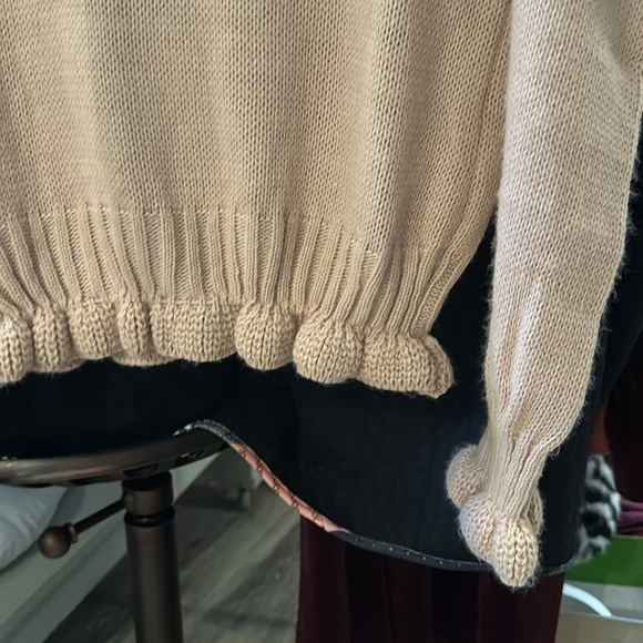 APRICOT | Ruffled Knit Blush Pink Frill Detail Sweater - Picture 3 of 8